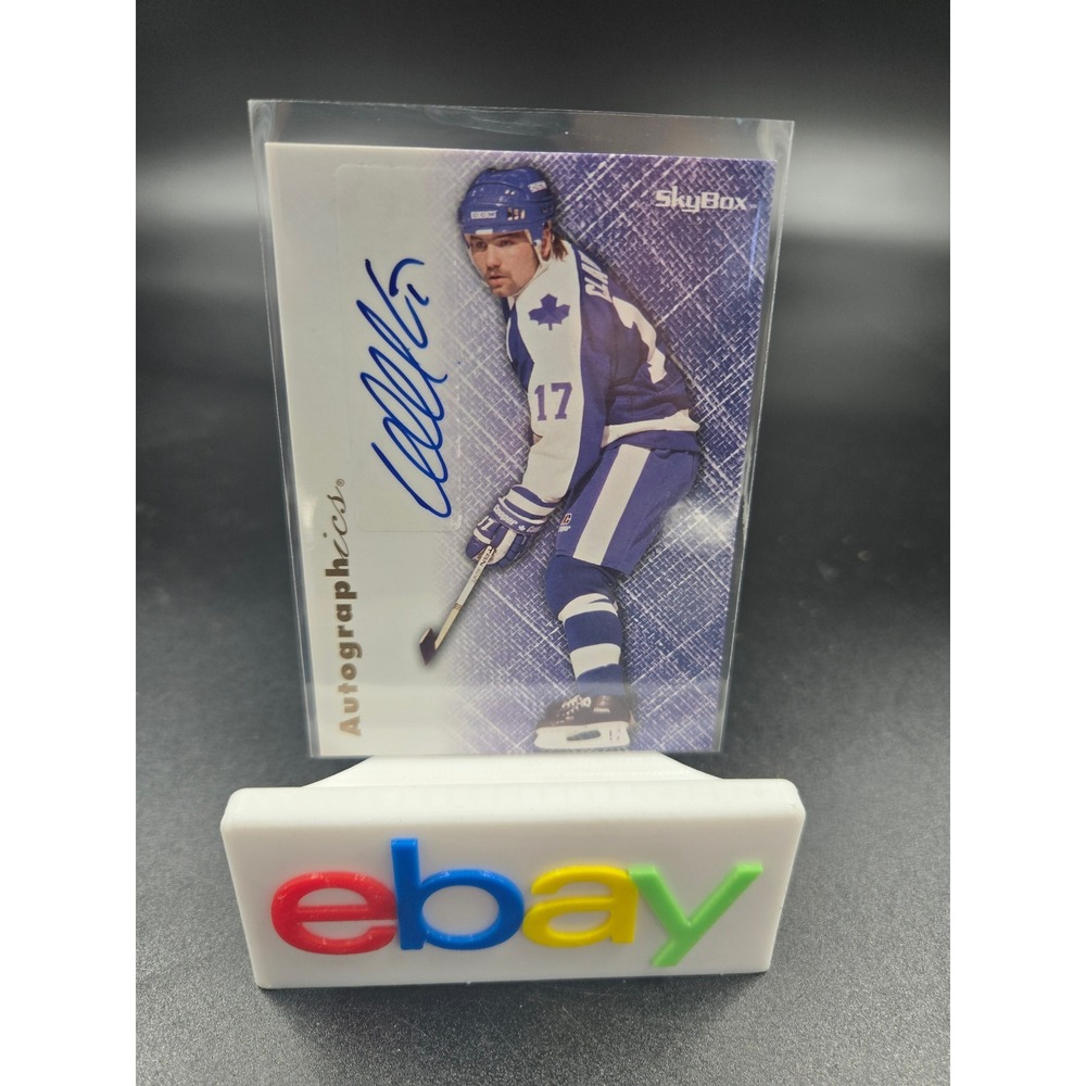 2012-13 Fleer Retro - 1996-97 Skybox Autographics Wendel Clark #96-WC